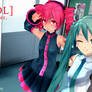DL Pose - MMD - Kasane Teo x Hatune Miku - Selfie