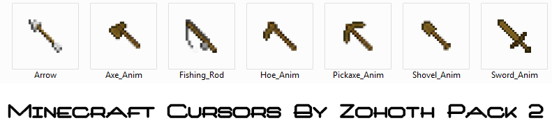 Minecraft Cursors Pack 2