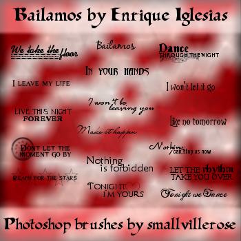 'Bailamos' lyrics brushes