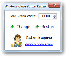 Windows Close Button Resizer