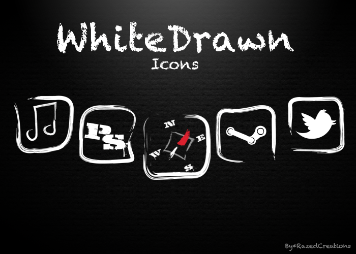 WhiteDrawn Icons