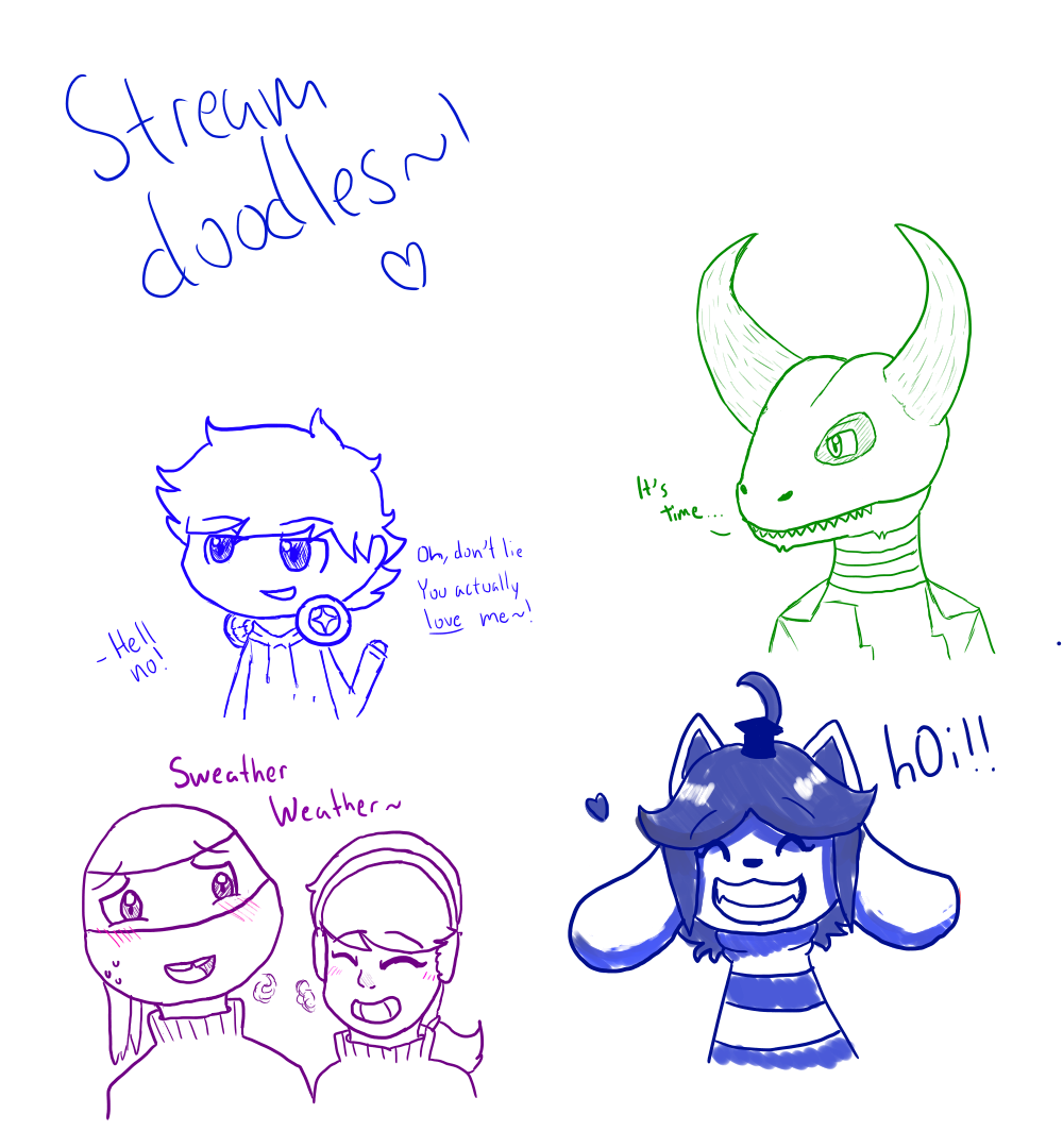 Stream Doodles by ASTRAL-KITSUNE on DeviantArt