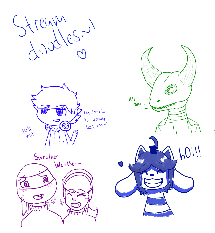 Stream Doodles by ASTRAL-KITSUNE on DeviantArt