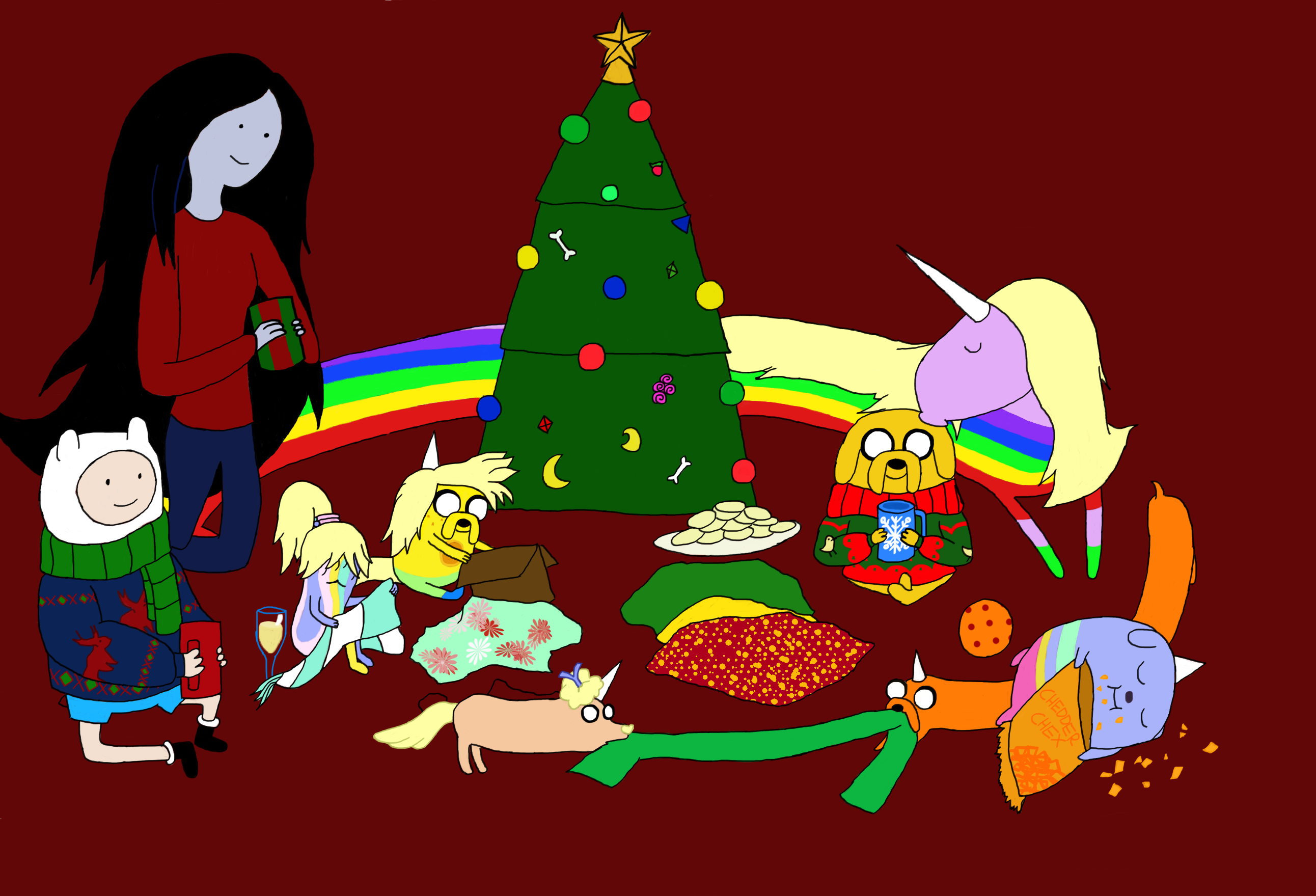 christmas-time-in-adventure-time-colored-by-stitchpunk89-on-deviantart