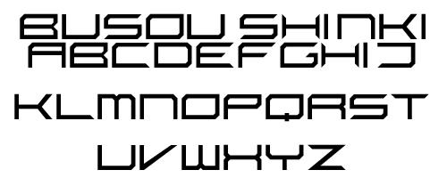 Busou Shinki font