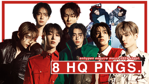 PNG PACK #1 : ENHYPEN ESQUIRE MARCH 2024