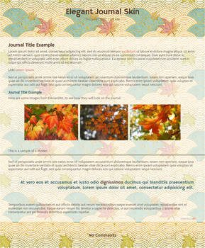 Elegant ~ Free Journal Skin