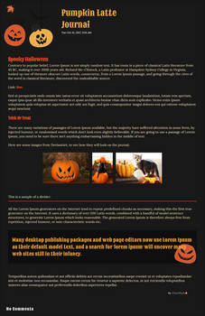 Pumpkin Latte ~ Free Journal Skin