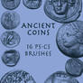 ancient coins - 16 cs brushes