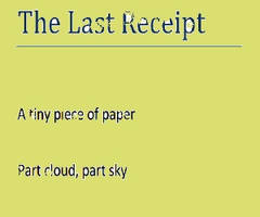 The Last Receipt