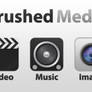 Brushed Media Icons
