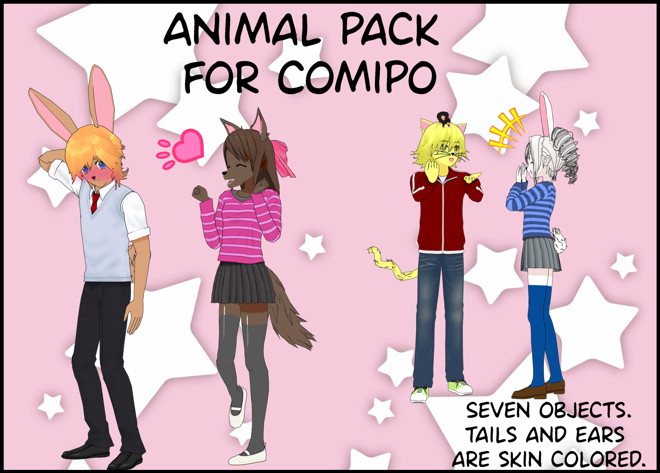 Animal pack for ComiPo.