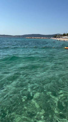 ( VIDEO ) PLAGE DE LA CROISETTE ( SAINTE MAXIME )