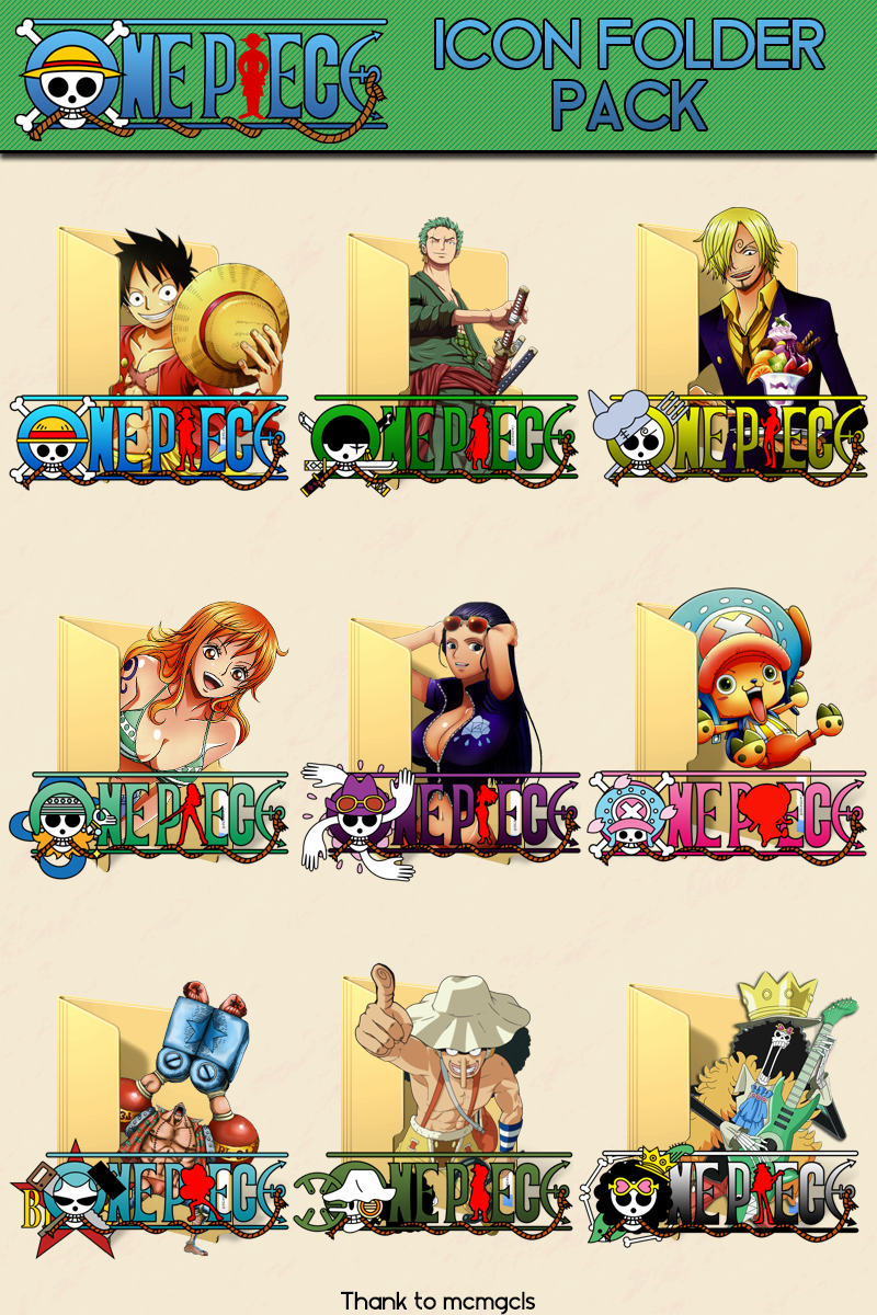 One Piece Icon Folder Pack by Salmar