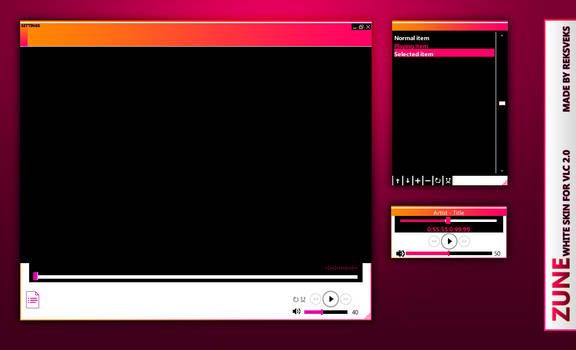 Zune White 2.0 for VLC