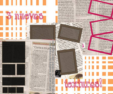 3 newspaper's textures