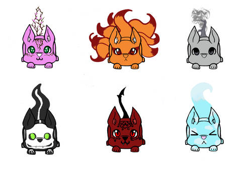 Cute foxy adopts