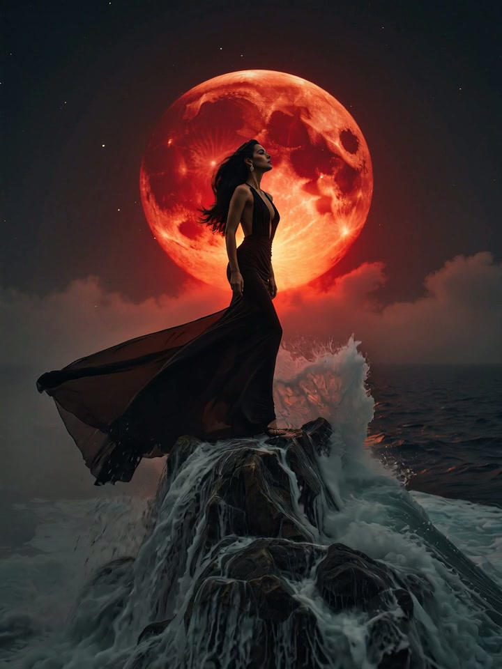The Blood Moon and the Sea [260303] - Video by stgbr on DeviantArt
