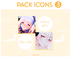 Pack Icons 3 misc anime girls