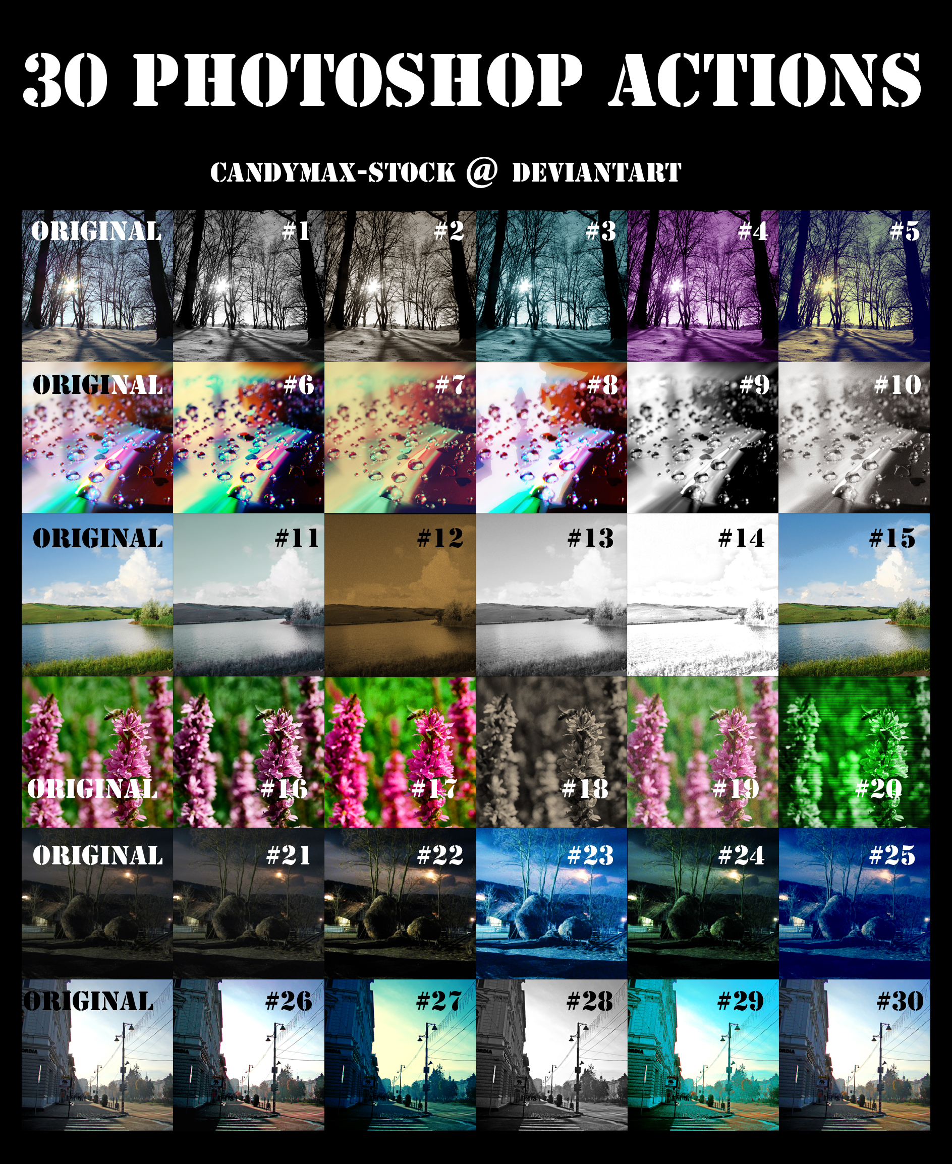 30 photoshop actions