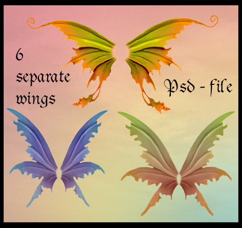 Psd fairy wings