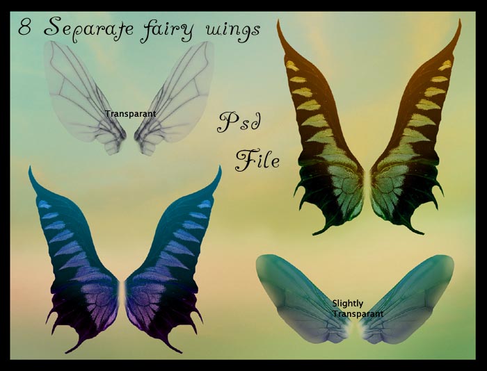 Psd fairy wings 2