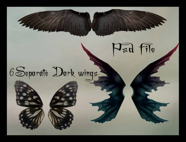 psd dark wings set