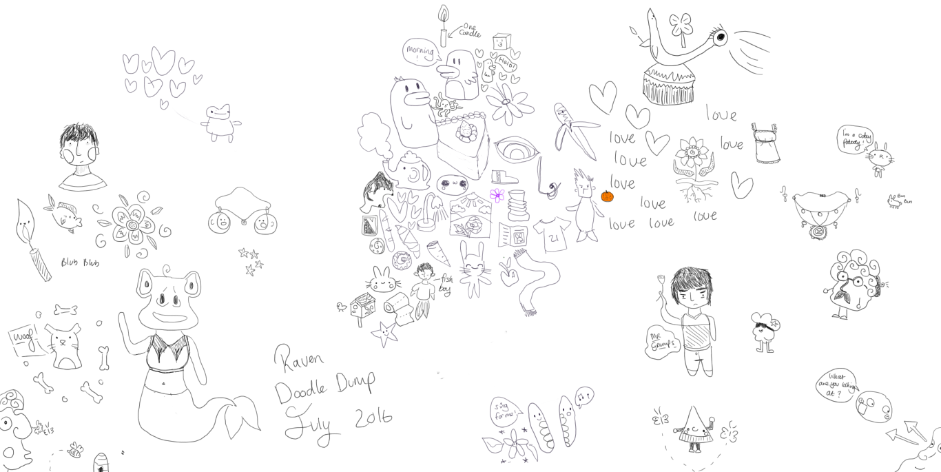 July doodle dump by ravenclawseekergirl on DeviantArt