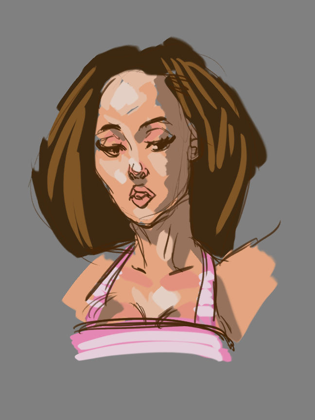 Quick Sketch Girl by TifaLoveArt on DeviantArt