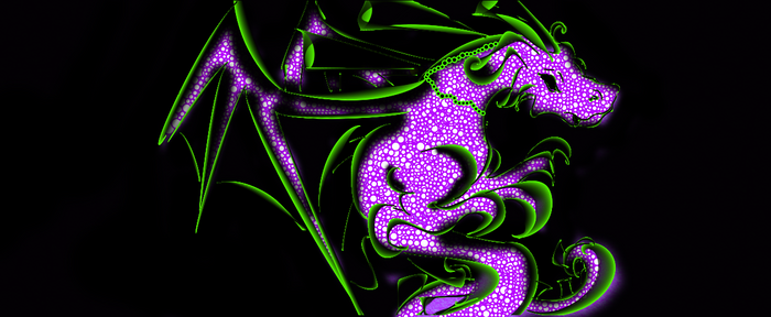 neon dragon