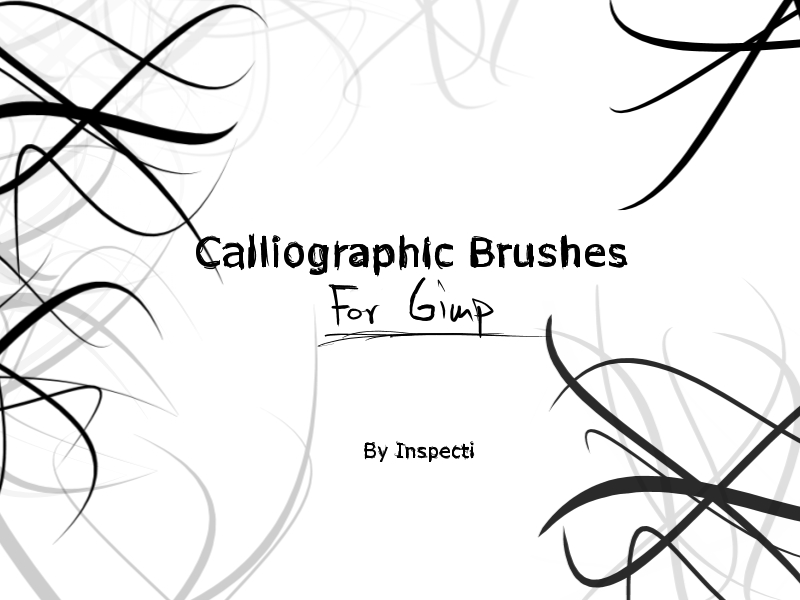 Calliographic Brushes For Gimp