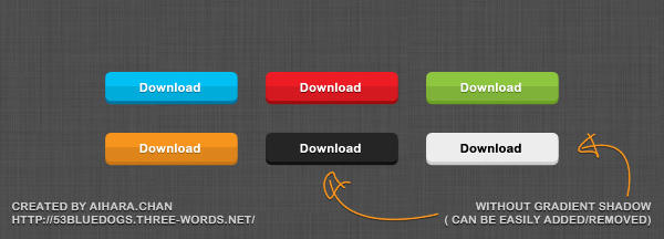 Basic Buttons PSD by aiharachan on DeviantArt
