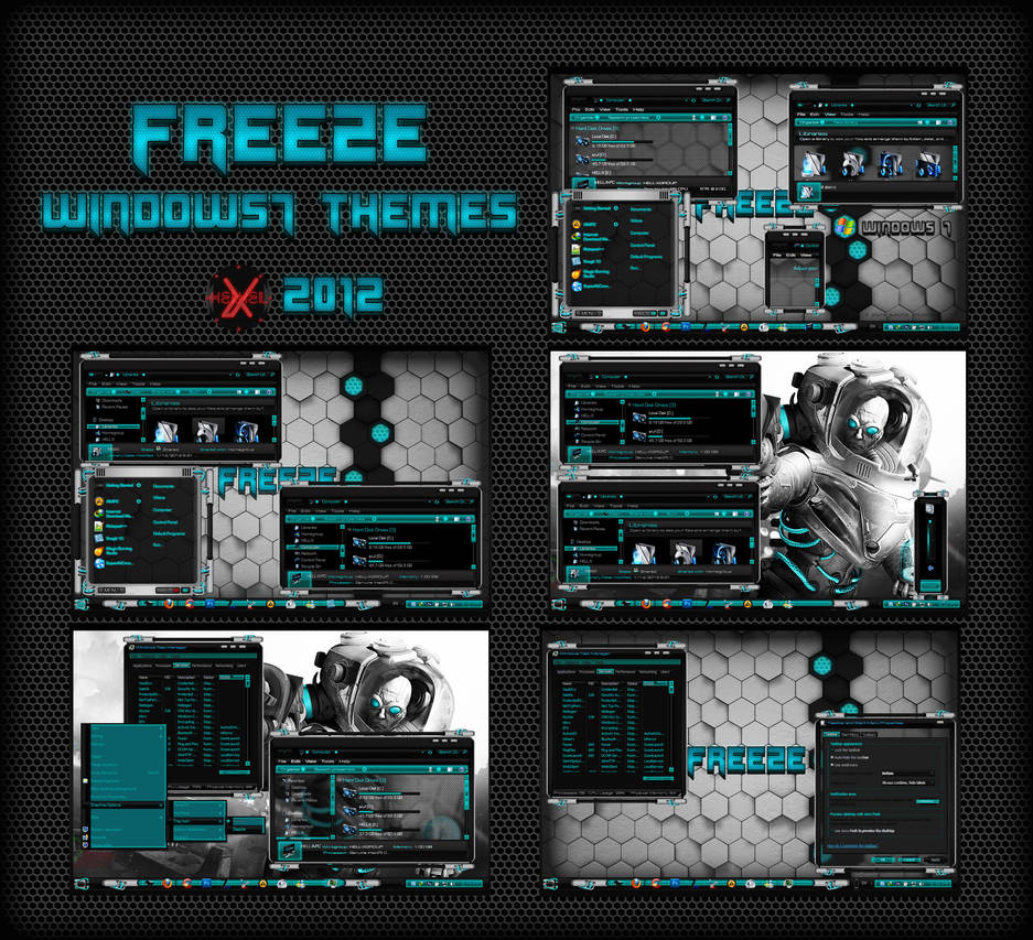 FREEZE WINDOWS7 THEMES BY HELL-X