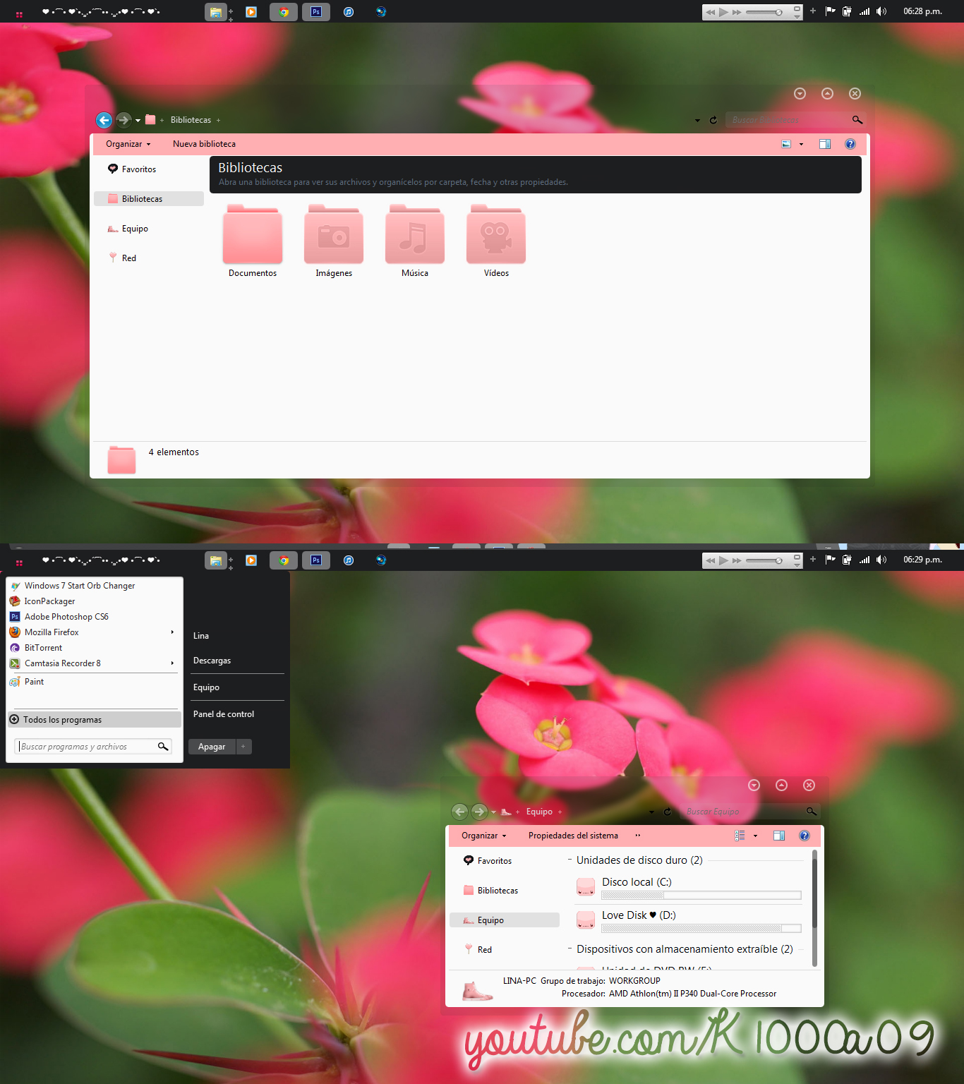 Theme Clear Pink By K1000a09