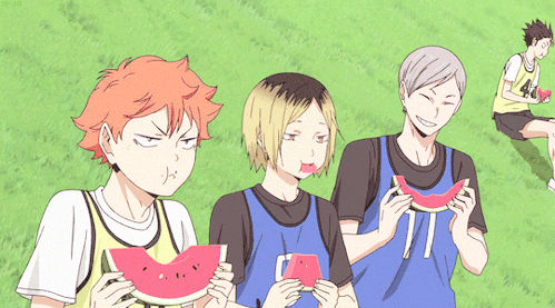 Hinata Kenma Lev Watermelon By Koymija On Deviantart