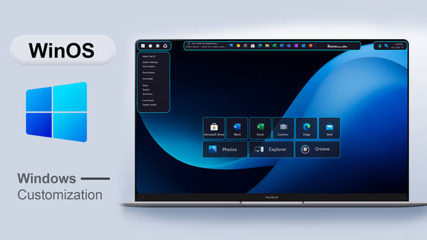 WinOS Menu 3.03 ( Rainmeter )