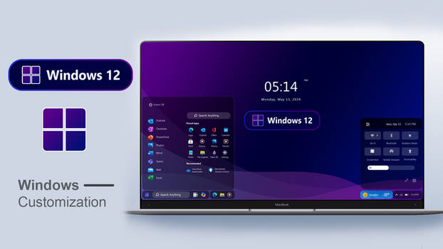 Windows 12 Start Menu Redesign 