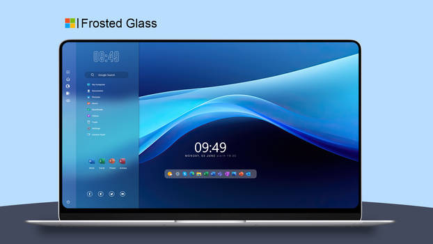 Frost Glass V7 ( Rainmeter )