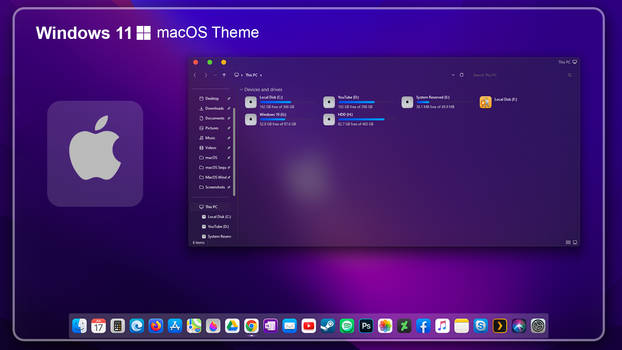 MacOS Theme Windows 11
