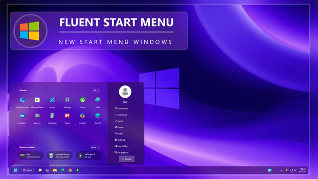 Fluent Start Menu Windows 11