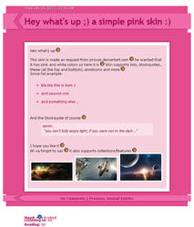 devianart simple pink skin