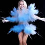 Dorissa's Dress Into Blue Chalk Dust