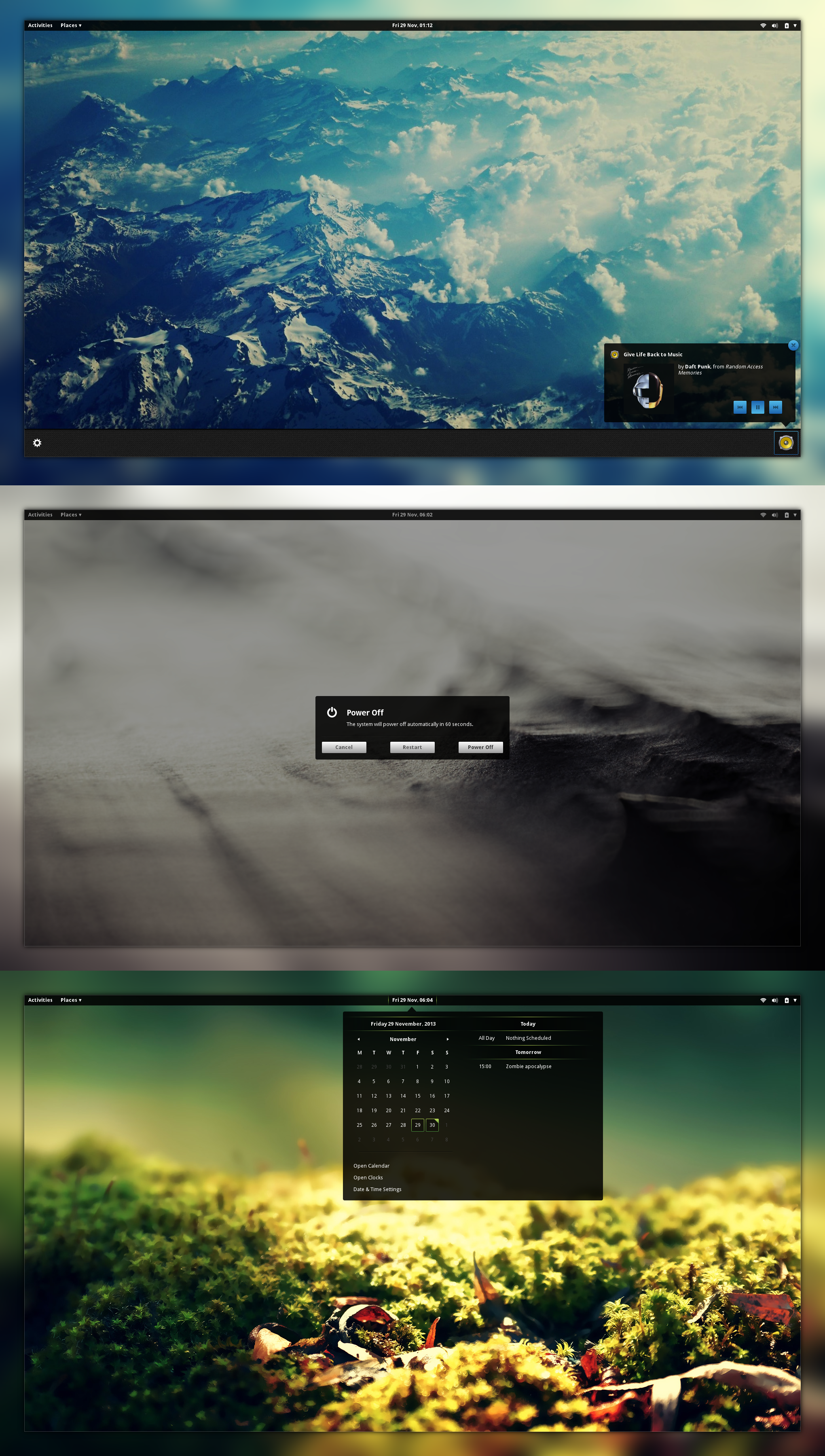 Tyr (gnome-shell 3.10 theme)