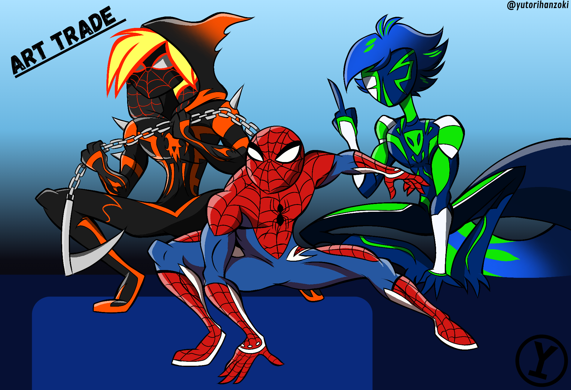 Spider team (Art trade) by ninjashin11 on DeviantArt
