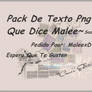 Pack De Texto que dice male.