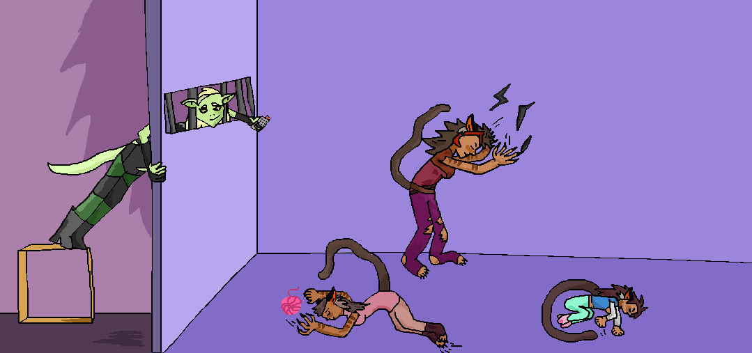 Double Trouble records Catra doing Cat things by Lil-artsy on DeviantArt