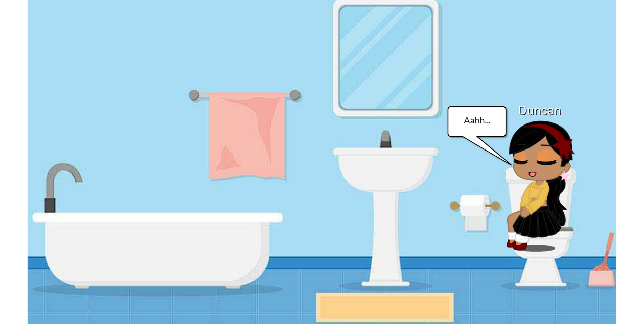 Duncan In The Bathroom Peeing by UnicornButterfly900 on DeviantArt