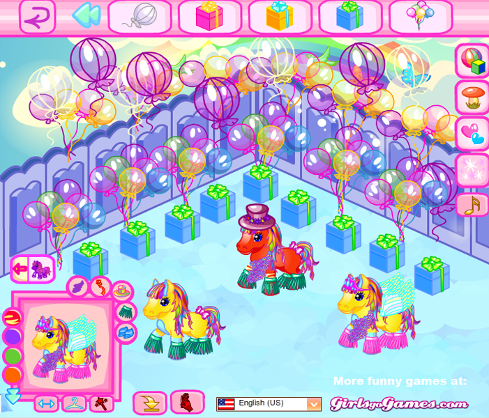 Pony World Dress Up Game