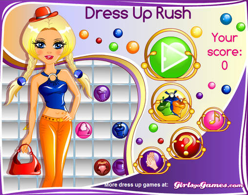 Dress up rush. Match3 game