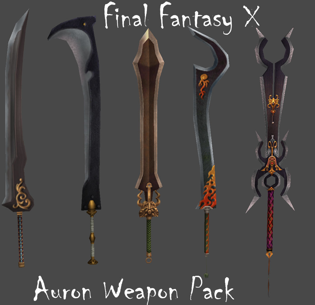 FFX Auron Weapon Pack